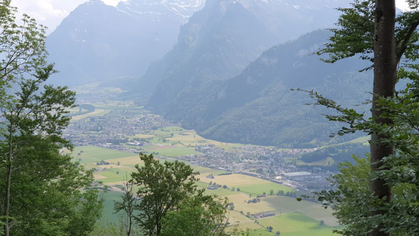 Sicht auf Glarus Nord von Weesen aus